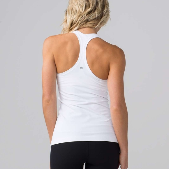 lululemon athletica Tops - Lululemon Athletica White Racerback Tank Top